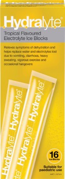 Hydralyte+Electrolyte+Ice+Blocks+Tropical+Flavour+16+Pack%2A