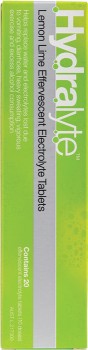 Hydralyte-Effervescent-Tablets-Lemon-Lime-Flavour-20-Pack on sale
