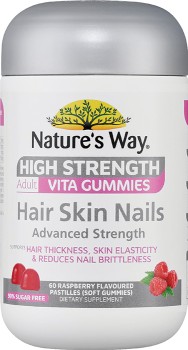 Nature%26rsquo%3Bs+Way+High+Strength+Adult+Vita+Gummies+Hair+Skin+Nails+60+Pack%2A