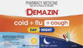 Demazin-Cold-Flu-Cough-Day-Night-48-Capsules on sale