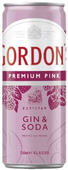 Gordons-Premium-Pink-Gin-Soda-Cans-250mL on sale