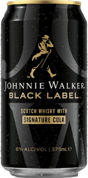Johnnie-Walker-Black-Cola-6-Cans-375mL on sale