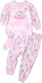 Hello-Kitty-and-Friends-PJ-Set-with-Socks on sale