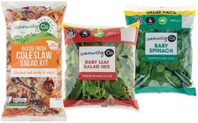 Community-Co-Coleslaw-Salad-Kit-500g-Baby-Leaf-Salad-Mix-or-Baby-Spinach-Big-Bag-260g on sale