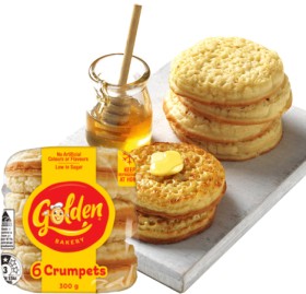 Golden-Crumpet-Rounds-6-Pack-Selected-Varieties on sale