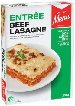 On+The+Menu+Frozen+Meal+260g+Selected+Varieties