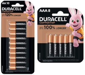 Duracell+Coppertop+Batteries+AA+10+Pack+or+AAA+8+Pack