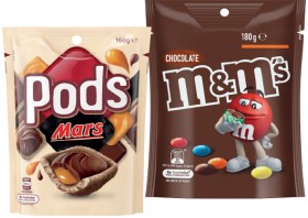 MMs-130180g-Pods-160g-or-Maltesers-120140g-Selected-Varieties on sale