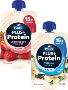 Pauls-Plus-Protein-Yoghurt-Pouch-150g on sale