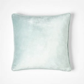 Margot-Velvet-Cushion-Pale-Aqua on sale