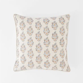 Aarvi+Wood+Block+Cushion+-+Blue