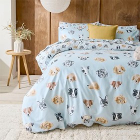 Lucky+Reversible+Flannelette+Quilt+Cover+Set