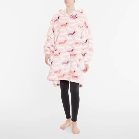 Dachsie-Hooded-Sherpa-Blanket on sale