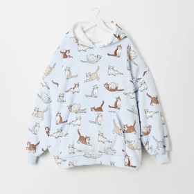 Pepper-Hooded-Sherpa-Blanket on sale