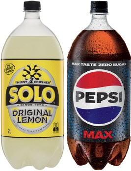 Solo-Sunkist-Schweppes-Lemonade-or-Soda-Water-2-Litre-Selected-Varieties on sale