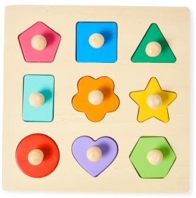 Wooden-Shape-Puzzle on sale