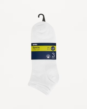 3+Pack+Low+Cut+Sports+Socks