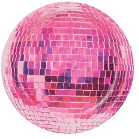16+Piece+Pink+Disco+Ball+Paper+Plates