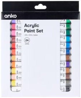 24+Pack+Acrylic+Paints