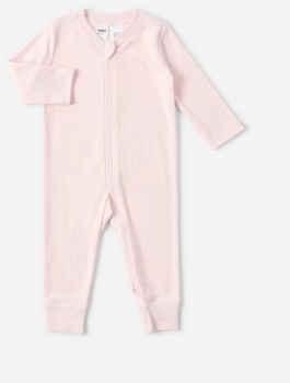 Sueded-Coverall-Pink-Marle on sale