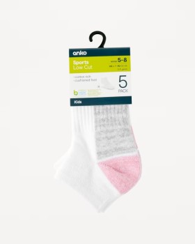 5-Pack-Active-Kids-Sports-Low-Cut-Socks on sale