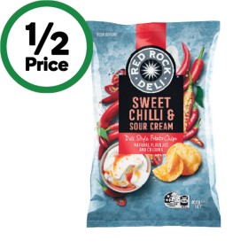 Red-Rock-Deli-Potato-Chips-165g on sale