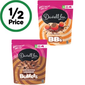 Darrell-Lea-Chocolate-Coated-Liquorice-Twists-Bites-or-Bullets-150-204g on sale