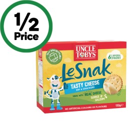 Uncle-Tobys-Le-Snak-132g-Pk-6 on sale
