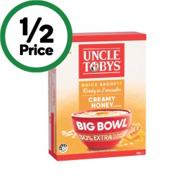 Uncle-Tobys-Big-Bowl-Oats-368g-Pk-8 on sale