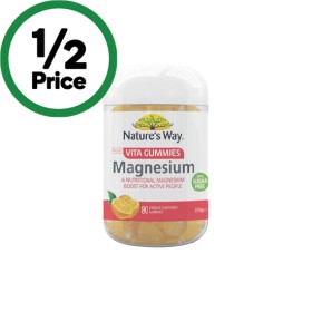 Natures-Way-Vita-Gummies-Magnesium-Pk-80 on sale