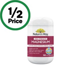 Natures-Way-High-Strength-Magnesium-Tablets-Pk-150 on sale