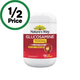 Natures-Way-Glucosamine-1500mg-Tablets-Pk-180 on sale