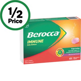 Berocca-Immune-Daily-Defence-Effervescent-Tablets-Pk-45 on sale