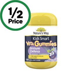 Natures-Way-Kids-Smart-Vita-Gummies-Immune-Defence-Pk-120 on sale