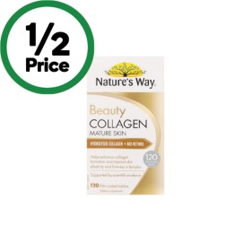 Natures-Way-Beauty-Collagen-Mature-Skin-Tablets-Pk-120 on sale
