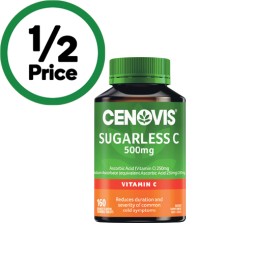 Cenovis-Sugarless-Vitamin-C-500mg-Chewable-Tablets-Pk-160 on sale