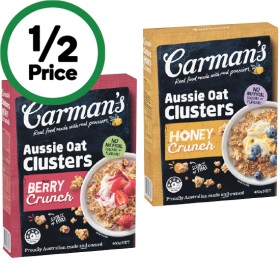 Carmans-Clusters-425-450g on sale