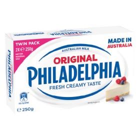 Philadelphia-Cream-Cheese-Block-Twin-Pack-500g on sale