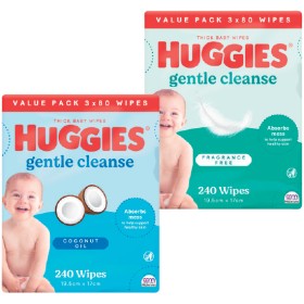 Huggies-Baby-Wipes-Pk-240 on sale