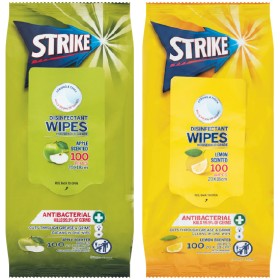 Strike-Disinfectant-Wipes-Pk-100 on sale