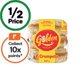 Golden-Crumpet-Rounds-Pk-6 on sale