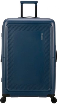 American-Tourister-Dashpop-Spinner-Suitcase-77cm-Midnight-Blue on sale