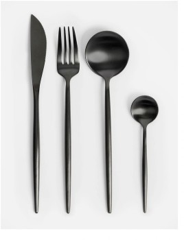 Vue+16pc+Spencer+Cutlery+Set+-+Black