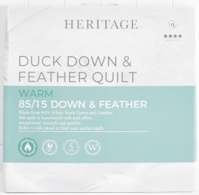 Heritage+85%2F15+Duck+Down+%26amp%3B+Feather+Quilt