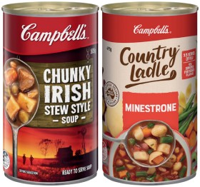 Campbell%26rsquo%3Bs+Country+Ladle+495%E2%80%91505g+or+Chunky+505g+Canned+Soup+Selected+Varieties