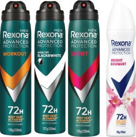 Rexona-Advanced-Protection-Antiperspirant-Spray-220mL-Selected-Varieties on sale