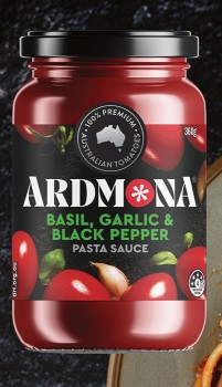 NEW+Ardmona+Basil%2C+Garlic+%26amp%3B+Pepper+Pasta+Sauce+360g