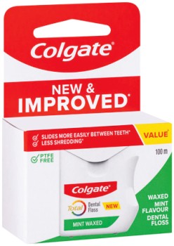 Colgate+Total+Mint+Waxed+Dental+Floss+100m