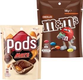 Pods-160g-MMs-130180g-or-Maltesers-120140g-Share-Pack-Selected-Varieties on sale