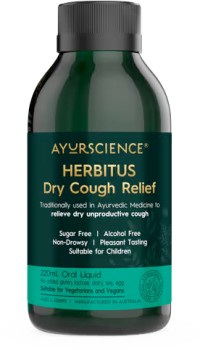 AyurScience+Herbitus+Dry+Cough+Syrup+Liquid+220ml